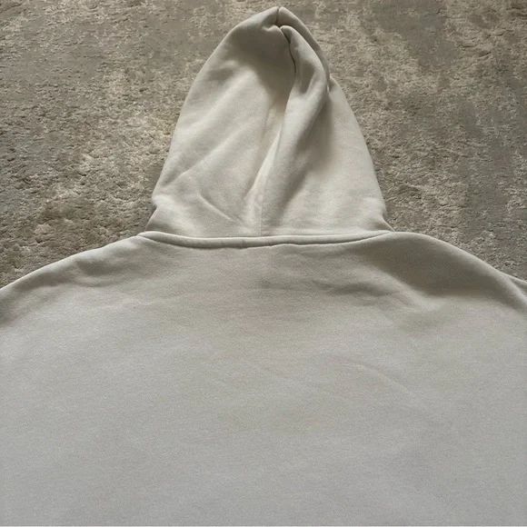 Disney Mickey Mouse H&M Cream Embroider Drawstring Hoodie With Pocket Size Large - Picture 8 of 11